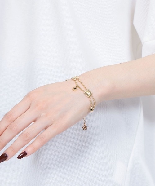 MARY QUANT / Square Metal Bracelet