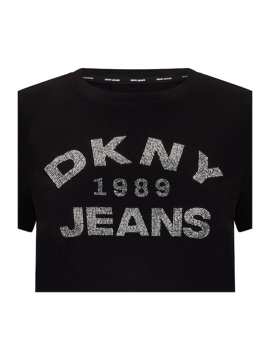 [S] DKNY BLACK/SILVER TSHIRT, DJ5T1510-BSV [FINAL SALE] (SD1502)