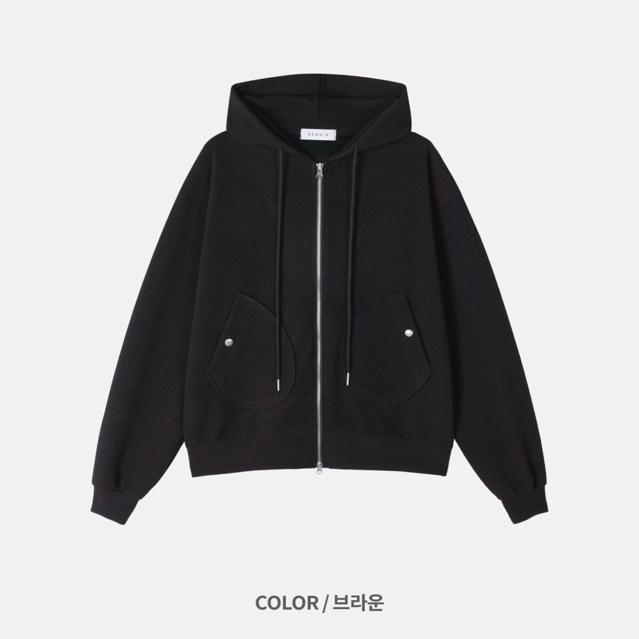 洗水連帽拉鍊外套 REMAIN-030JK