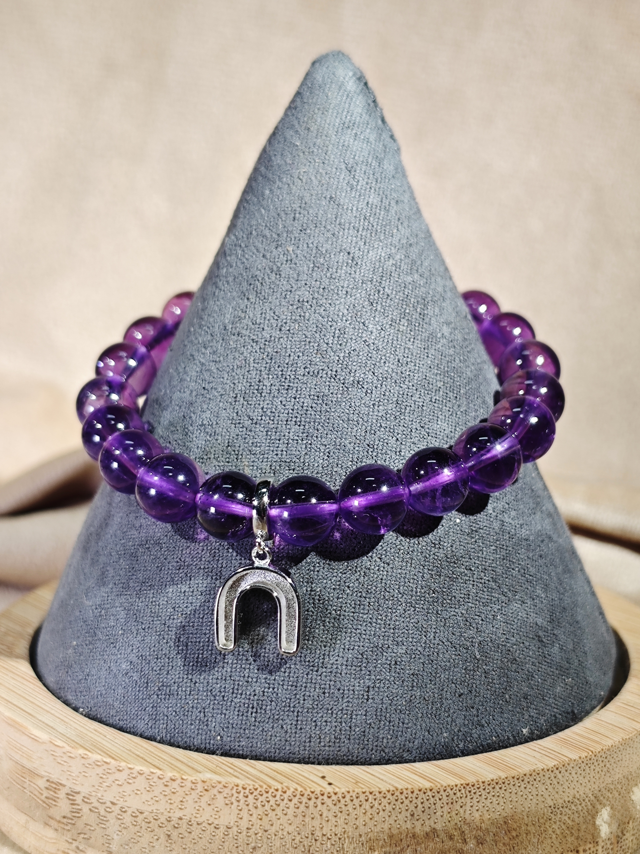 紫水晶手鏈 - 深紫