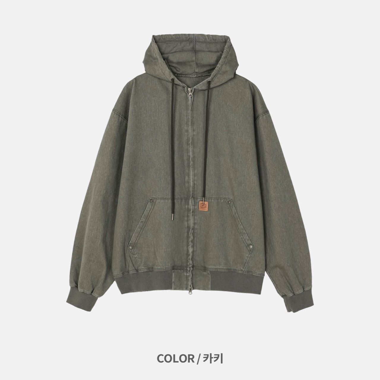 洗水連帽拉鍊外套 REMAIN-031JK