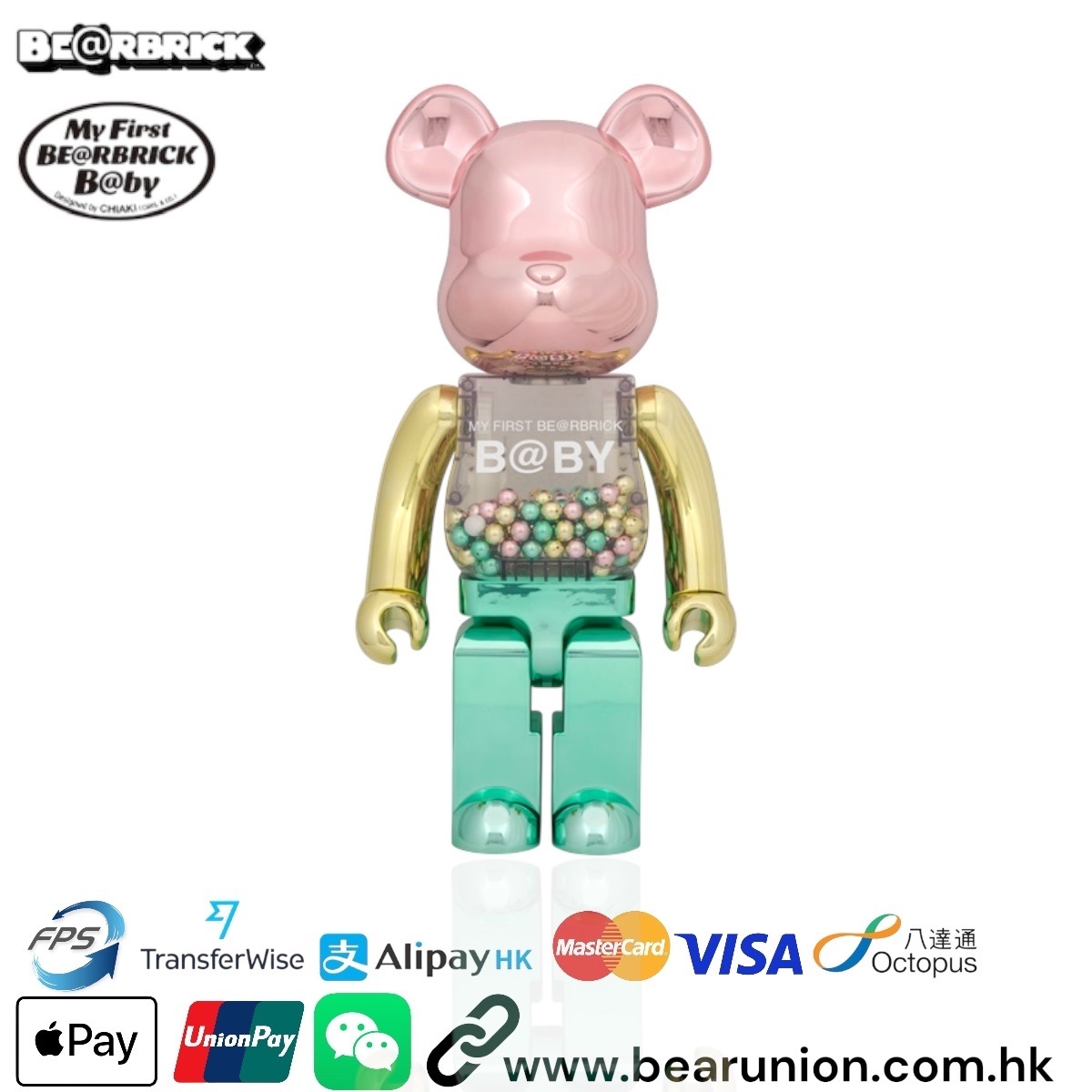 🎏預訂🎏Bearbrick 1000% MY FIRST B@BY1st COLOR CHROME