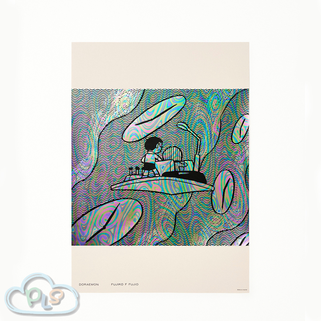 現貨 趣味海報系列 深夜餐車 多啦A夢 小學館 #22844