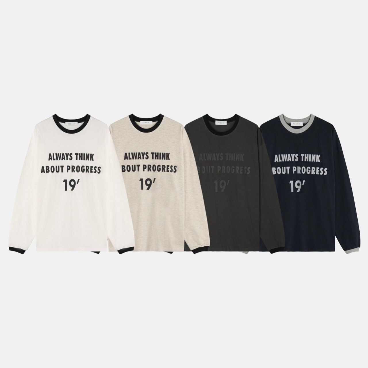 英文字長袖衫 REMAIN-035T