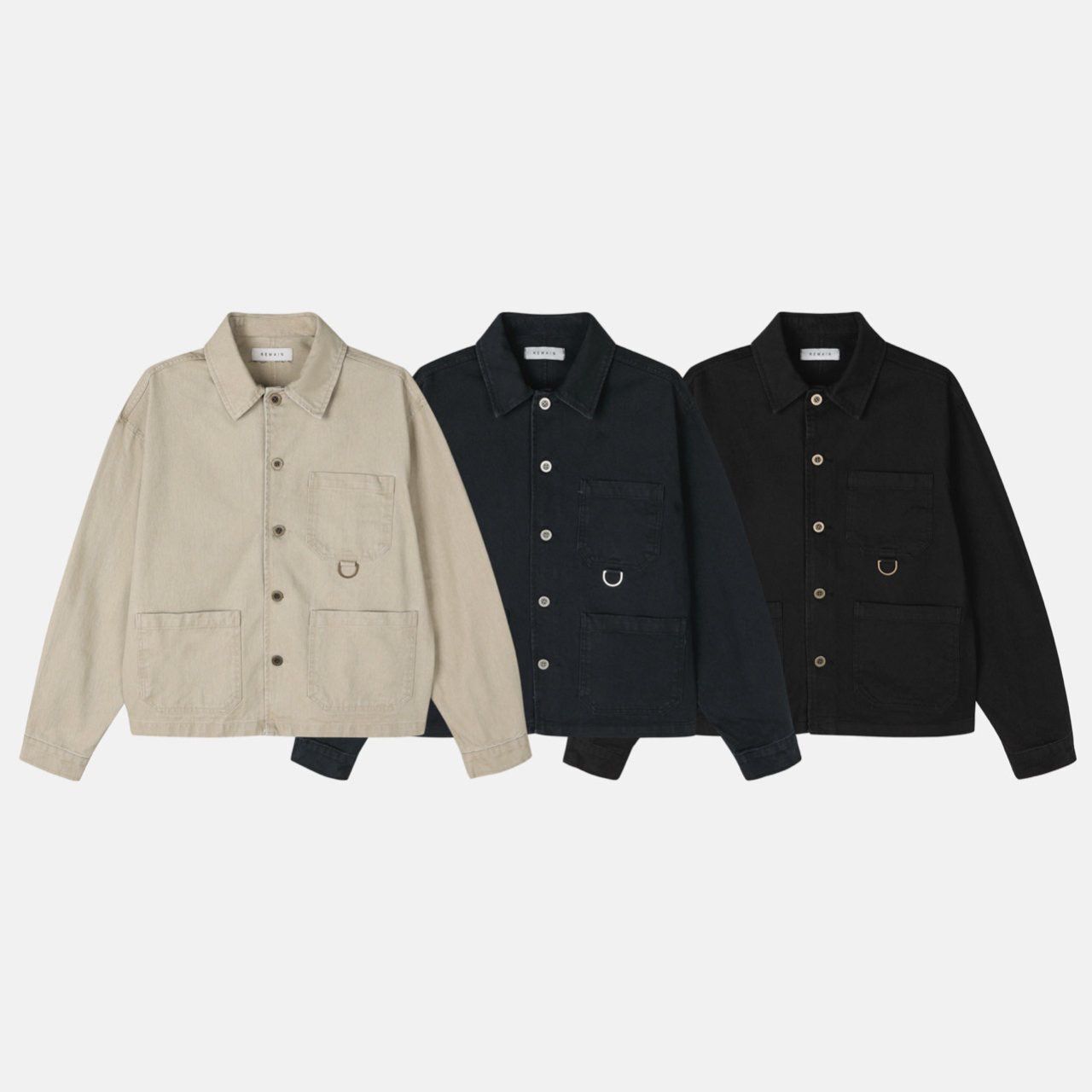 淨色長袖恤衫外套 REMAIN-040S