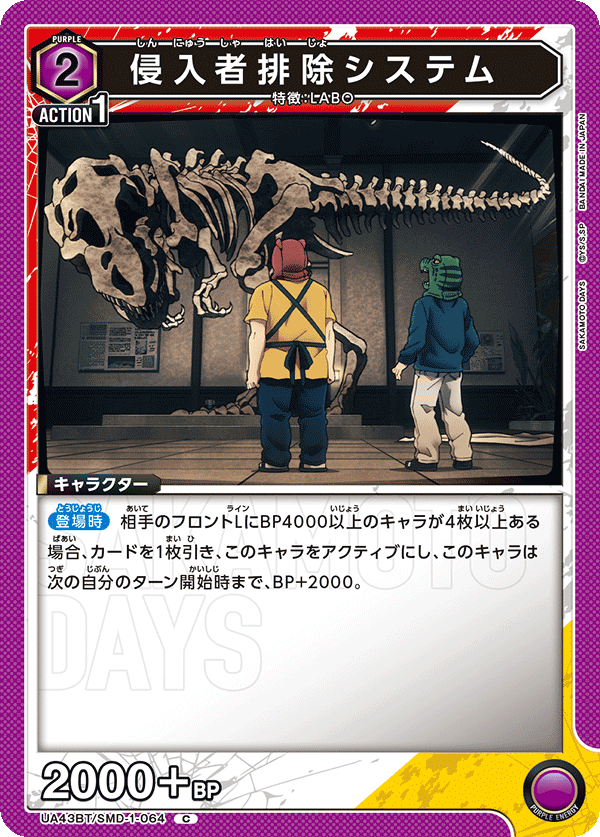 UA43BT/SMD-1-064 侵入者排除システム