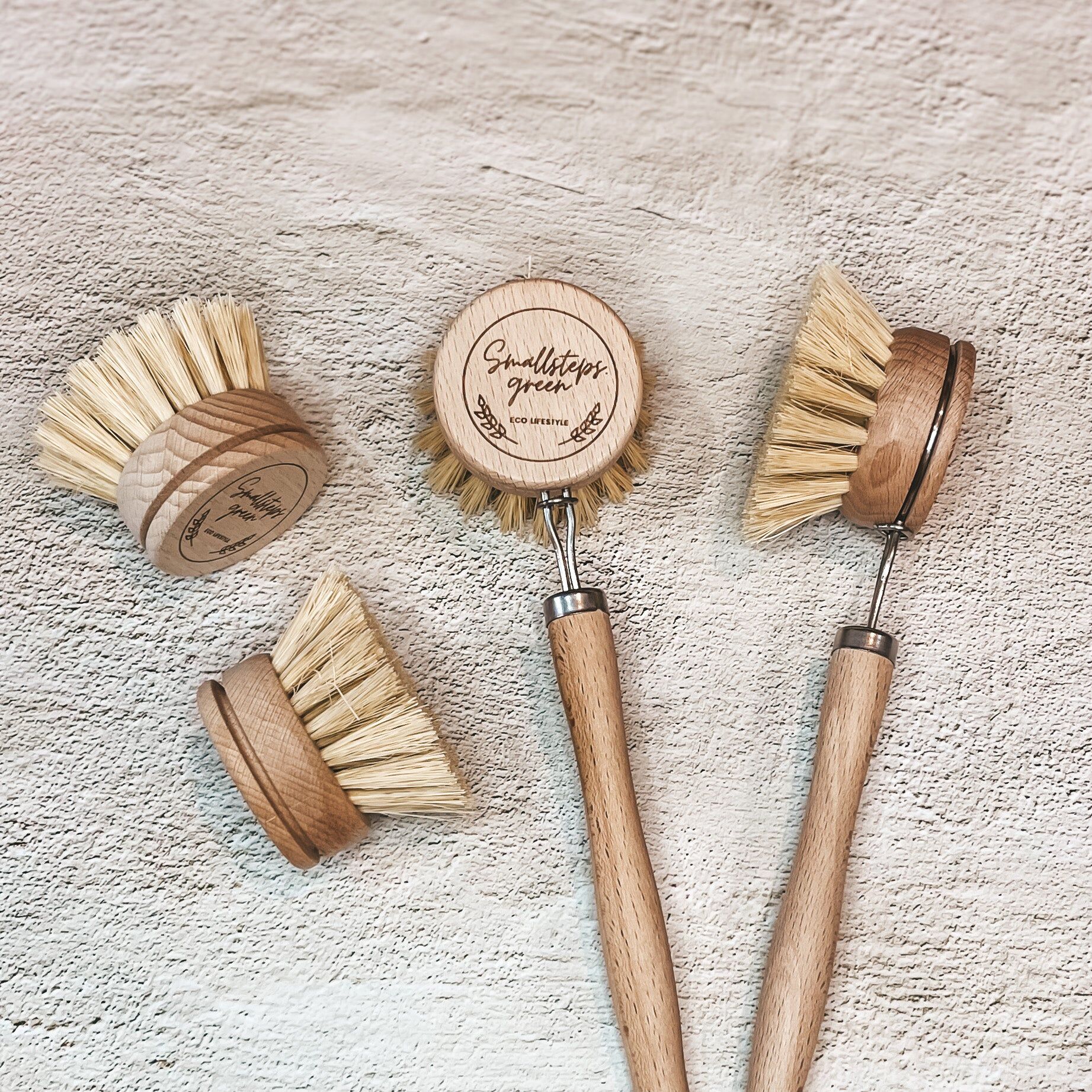 【綠印生活】劍麻長柄刷｜整把刷具