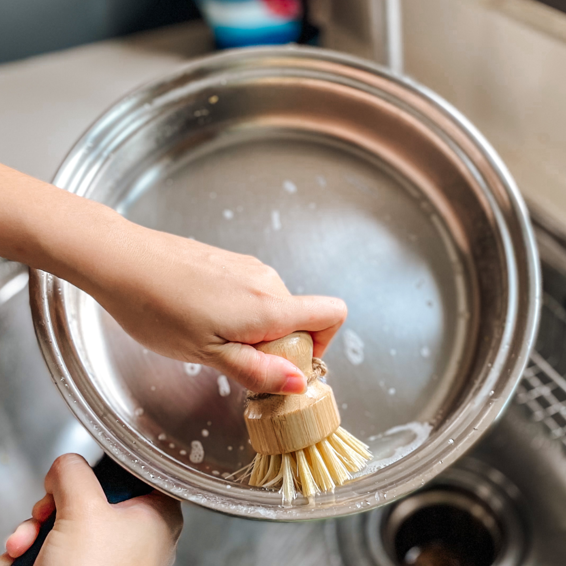 【綠印生活】劍麻短柄刷｜鍋刷 砧板刷（軟毛）