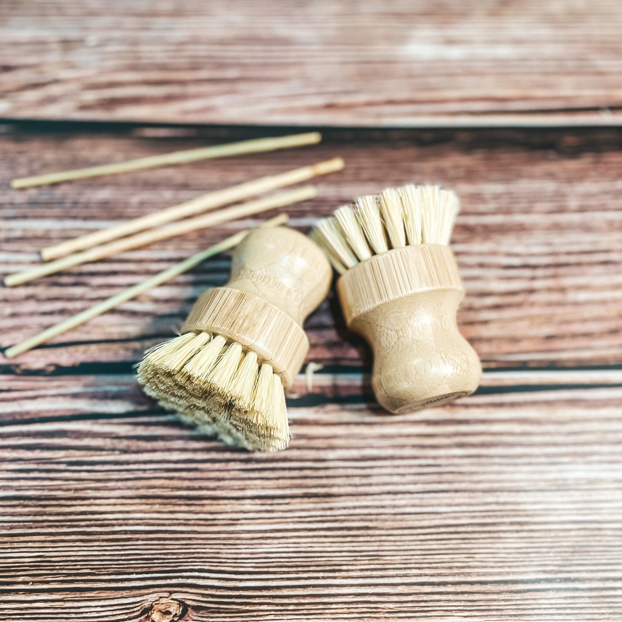 【綠印生活】劍麻短柄刷｜鍋刷 砧板刷（軟毛）