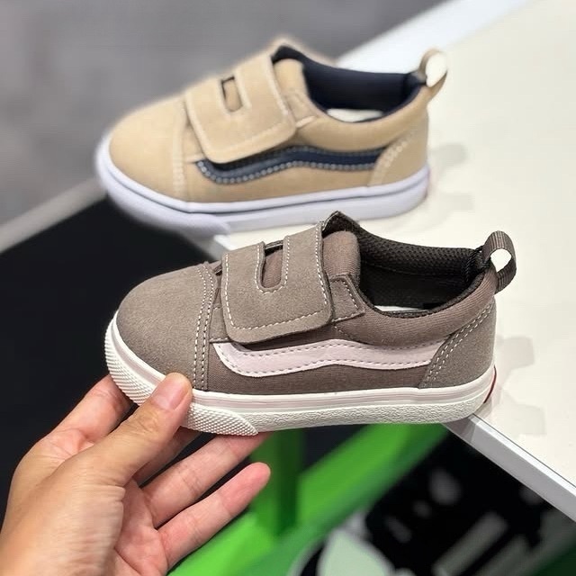 Vans Old Skool 日本限定 咖啡粉 咖啡色 魔鬼氈 小童 中童 童鞋 V36TDL
