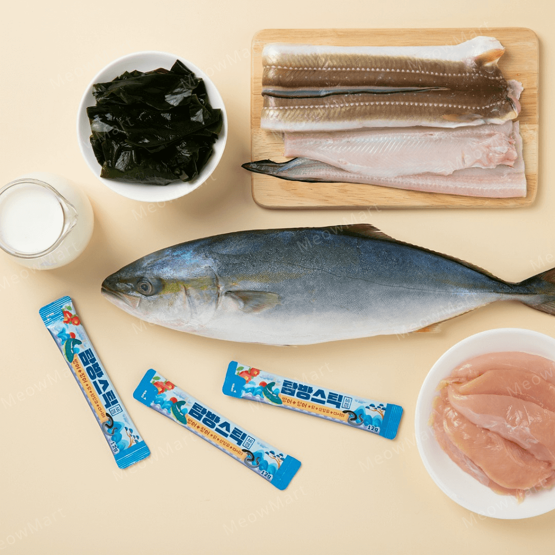 【韓國】Seagem 油甘魚+海鰻貓狗肉泥 (眼睛保健+能量補充) 12g x 5本
