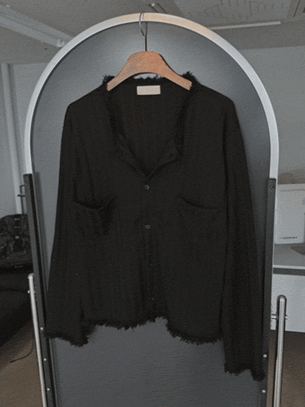 流蘇口袋針織開衫