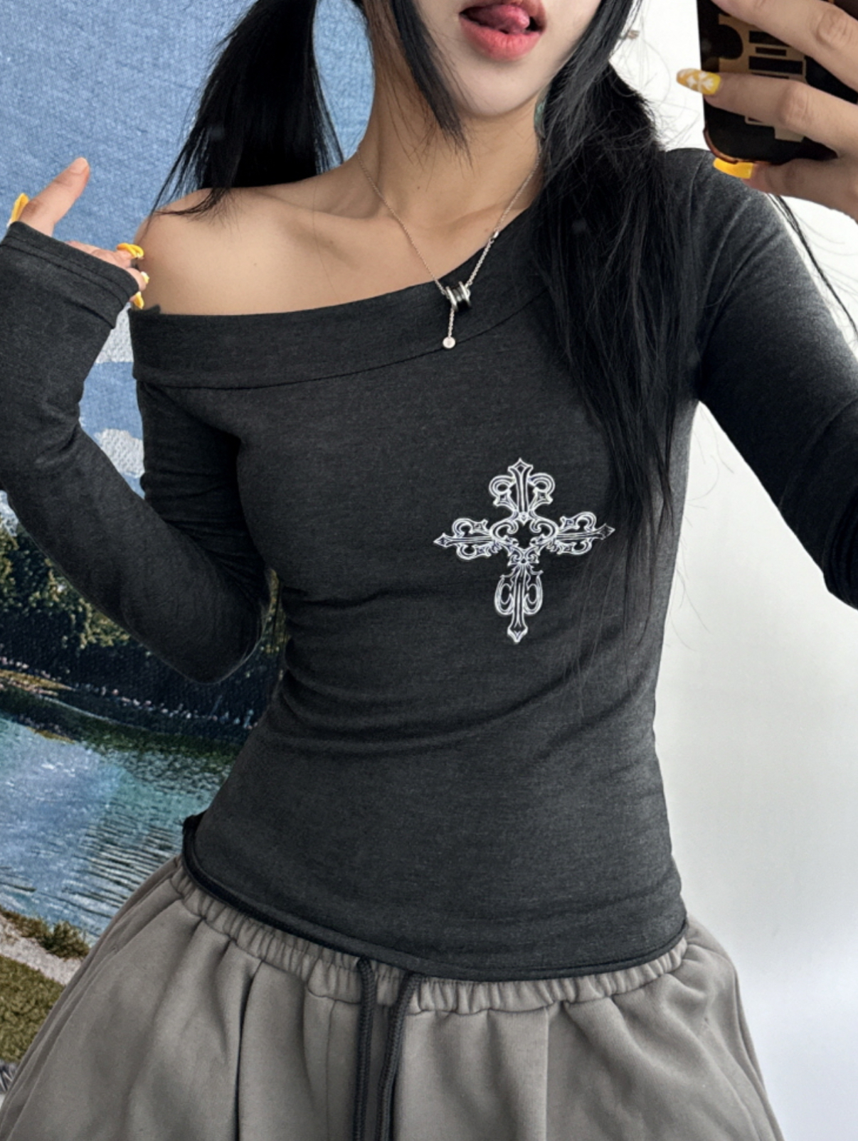 KR BLANK CROSS TOP (4 COLORS)