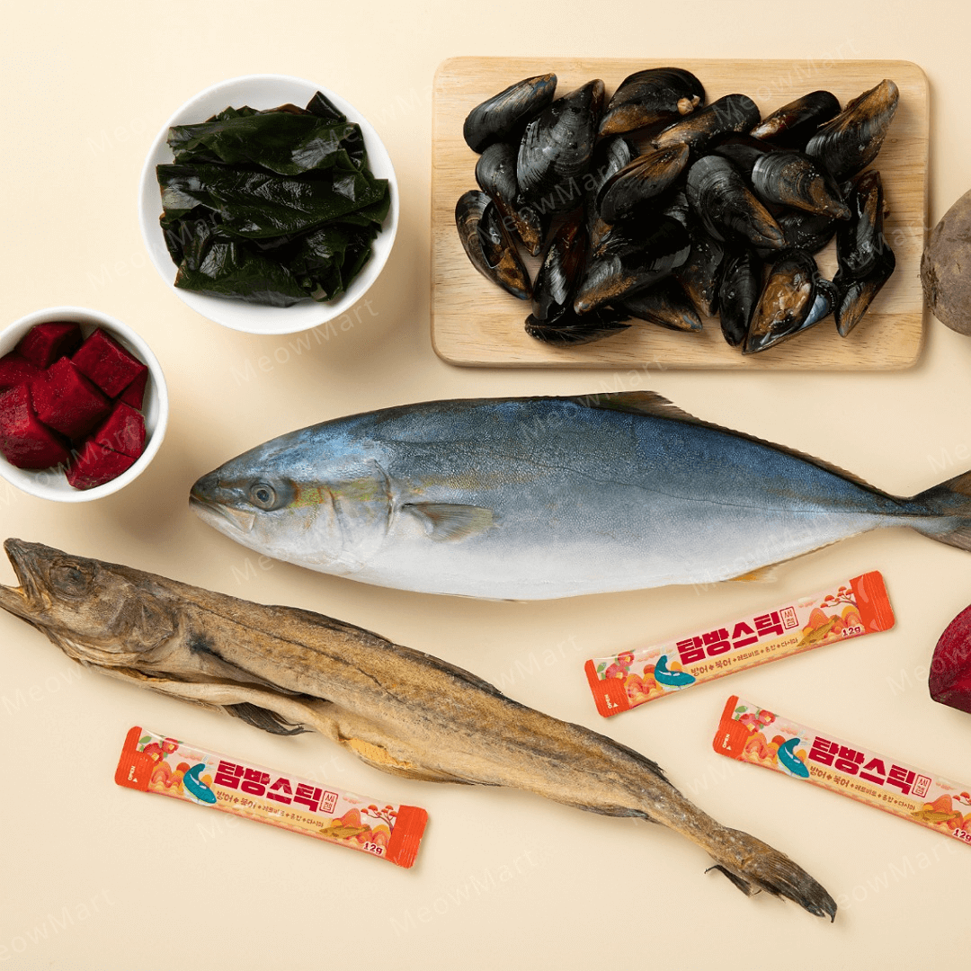 【韓國】Seagem 油甘魚+鱈魚貓狗肉泥 (關節保健+增強免疫力) 12g x 5本