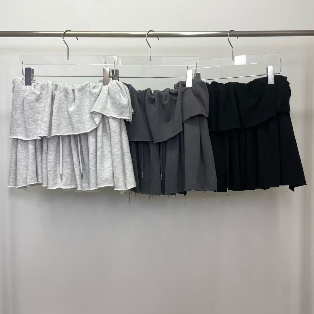 鬆緊棉層短褲裙