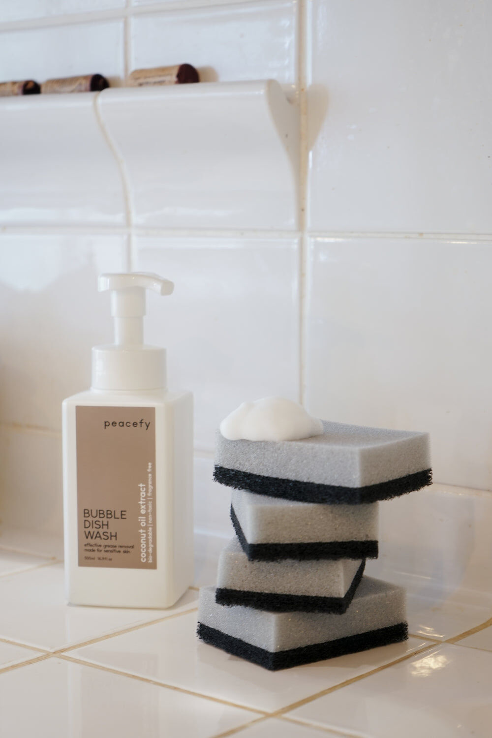 【peacefy】親膚洗碗泡泡慕斯｜居家瓶 500ml 天然溫和洗碗精