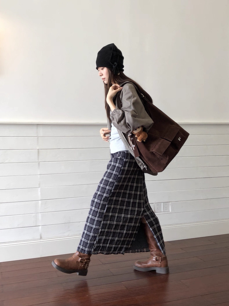 Me.gusta｜摩登磨砂復古托特 Modern Suede Tote