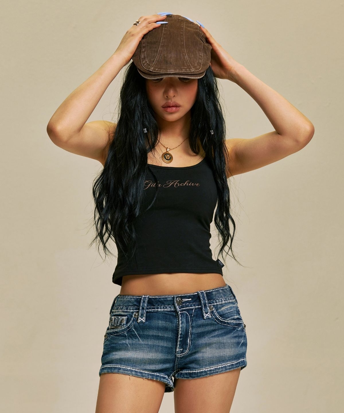 【代購】GILAARCHIVE TWO TONE LETTERING  手寫 Logo 無袖 背心