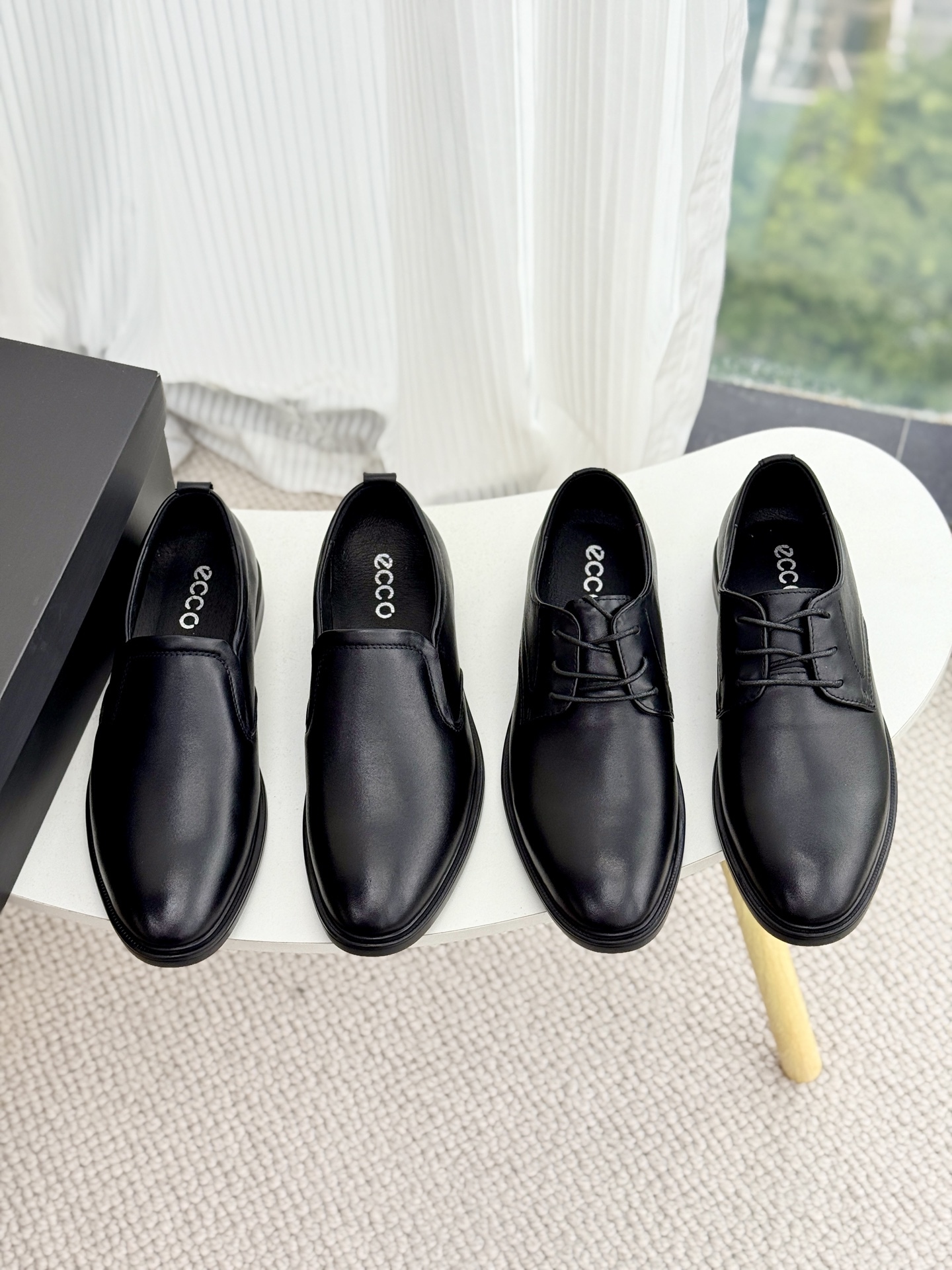 ECCO 商務休閒男士皮鞋