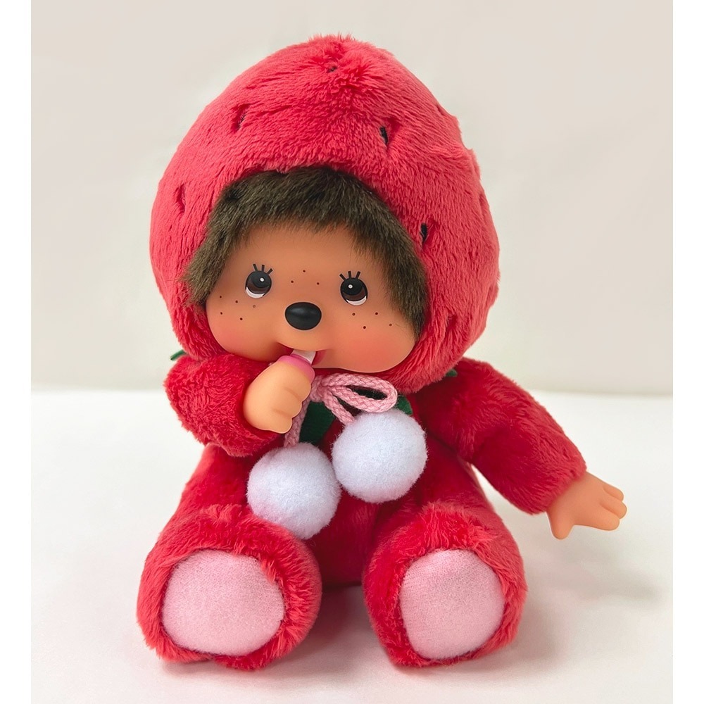 預購┃Monchhichi 夢奇奇 蒙奇奇 草莓 福岡 地區限定 娃娃