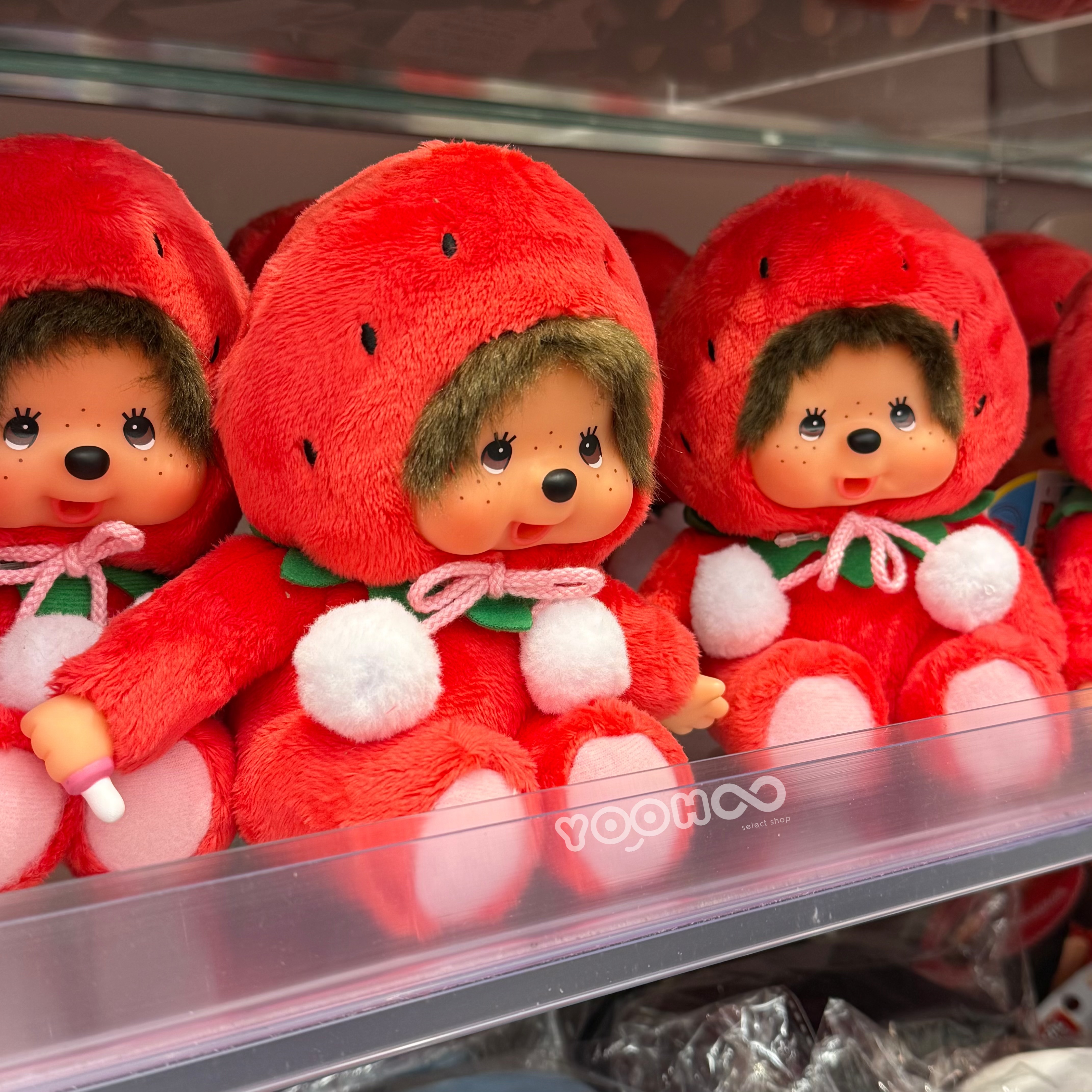 預購┃Monchhichi 夢奇奇 蒙奇奇 草莓 福岡 地區限定 娃娃