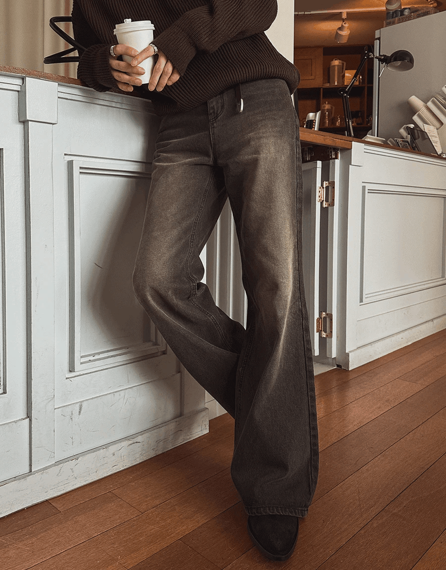 卡普里長款微喇牛仔褲 靴型褲