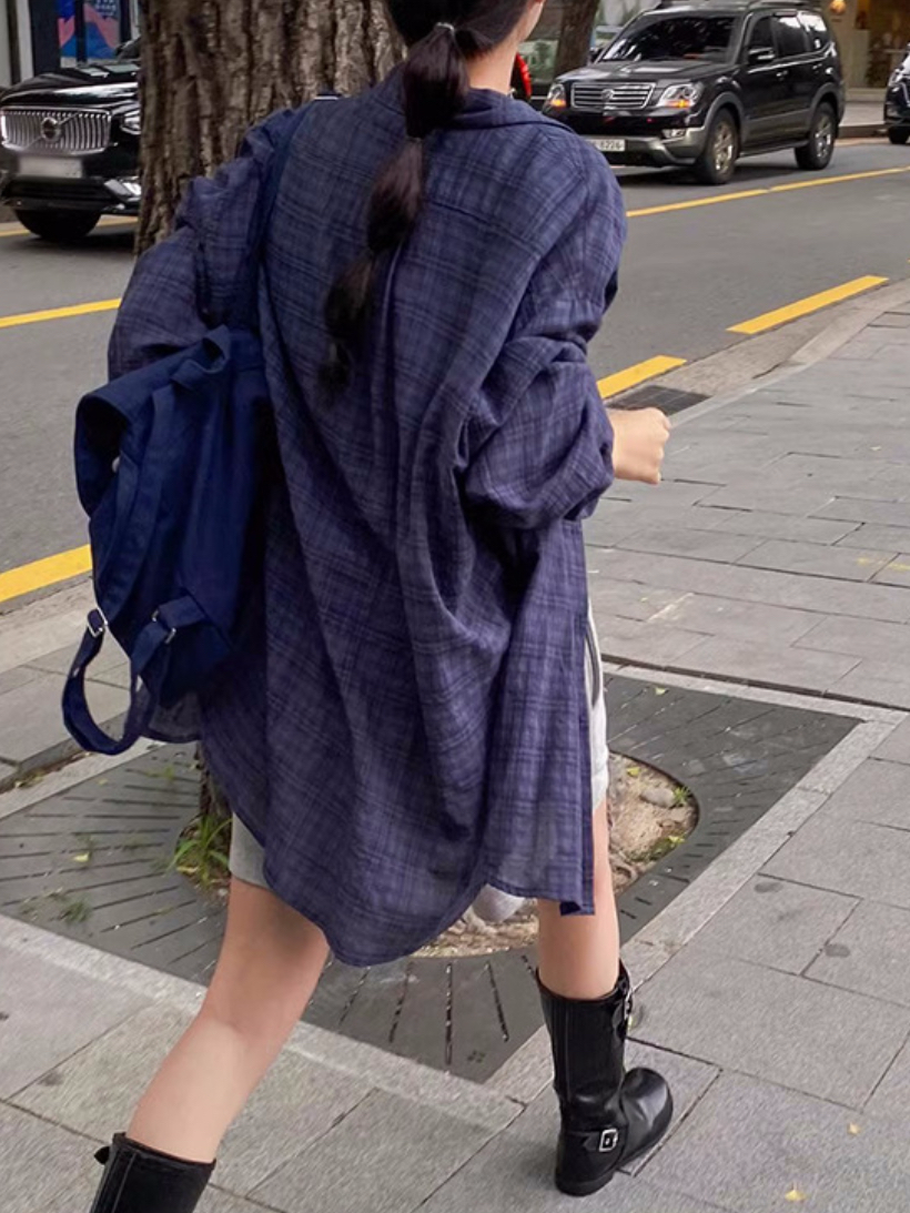 正韓ᴷᴼᴿᴱᴬ 🇰🇷率性俏皮輕盈慵懶襯衫外套