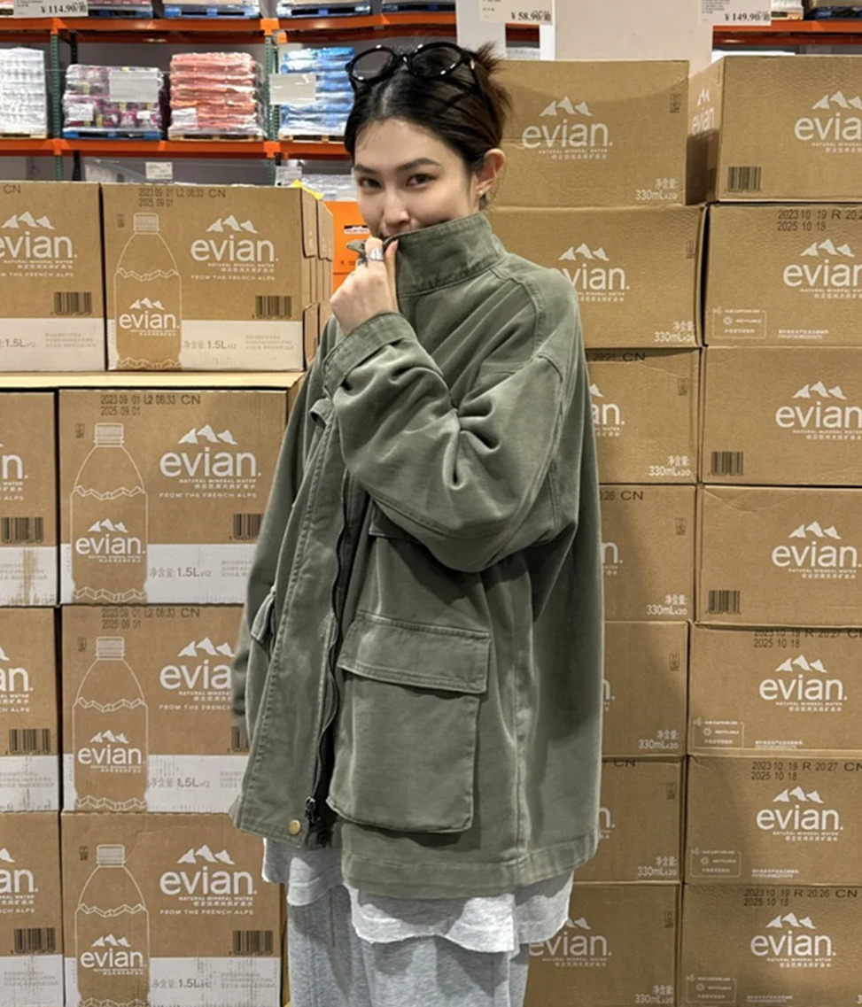 正韓ᴷᴼᴿᴱᴬ 🇰🇷復古水洗率真隨性工裝外套