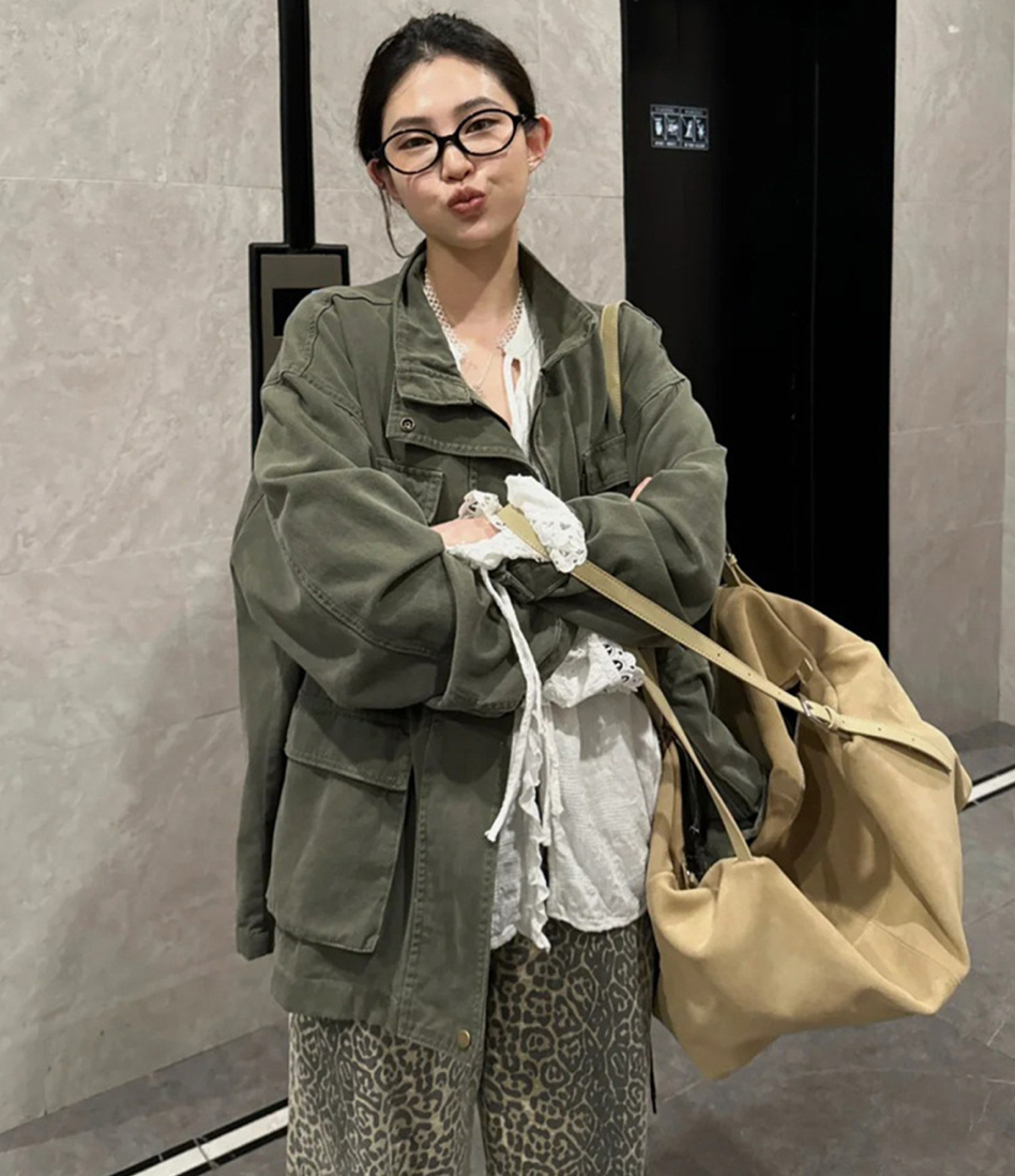 正韓ᴷᴼᴿᴱᴬ 🇰🇷復古水洗率真隨性工裝外套