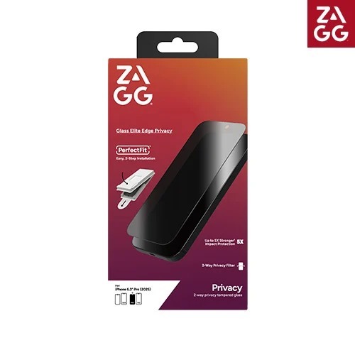 ZAGG Glass Elite Edge Privacy 防窺玻璃貼 - iPhone 17