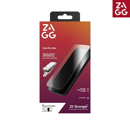 ZAGG Glass Plus Edge 高清玻璃貼 - iPhone 17