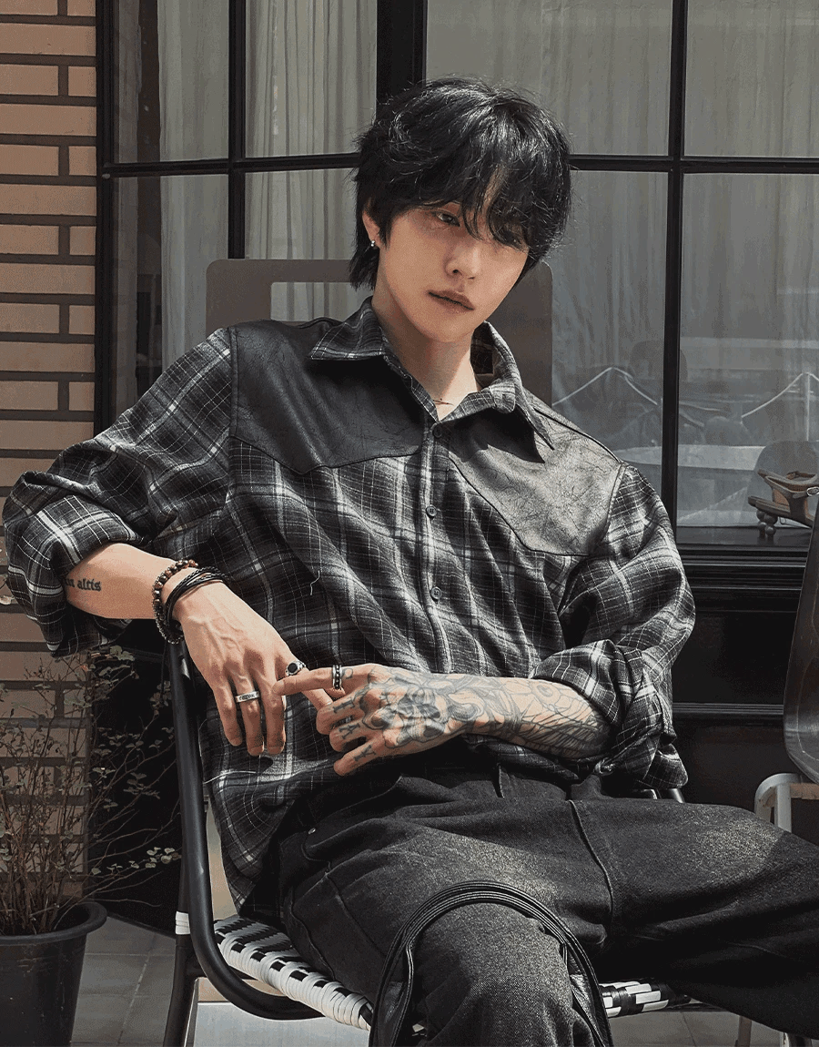 Chris 西部格紋襯衫