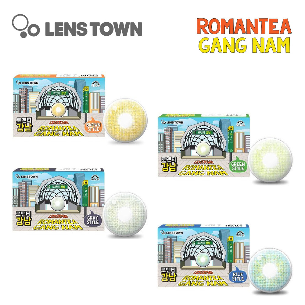 Lenstown Romantea Gangnam 1 Month 美瞳 彩色 月拋 隱形眼鏡 2片