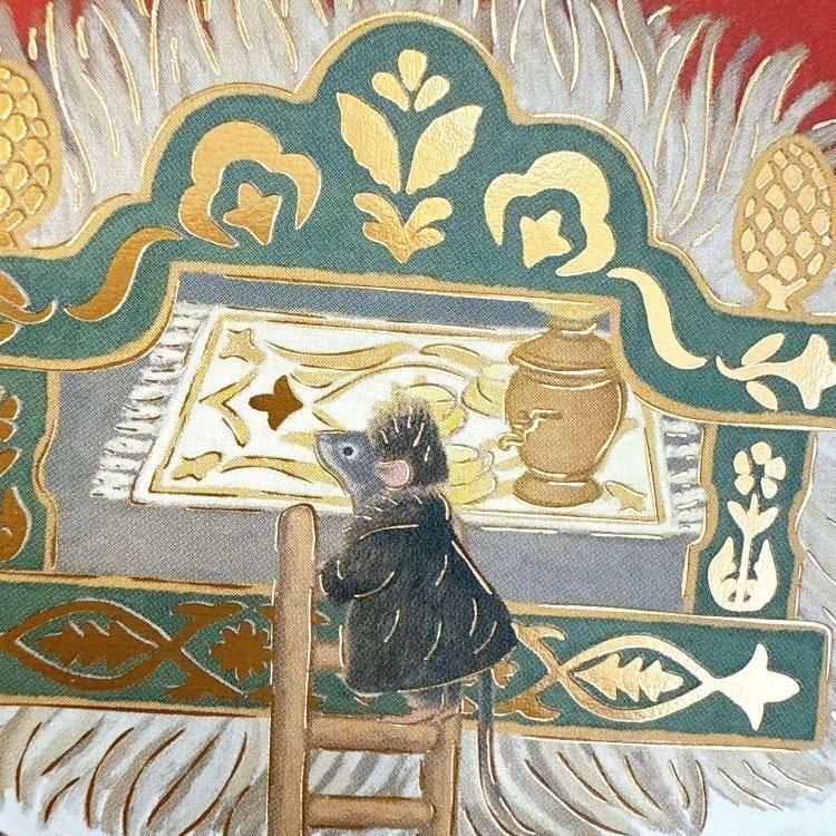 連指手套 Naffy 經典童話系列 燙金明信片｜日本ACTIVE CORPORATION