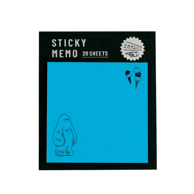不明物體系列20枚 螢光色便利貼 四款｜日本STUDY HOLIC