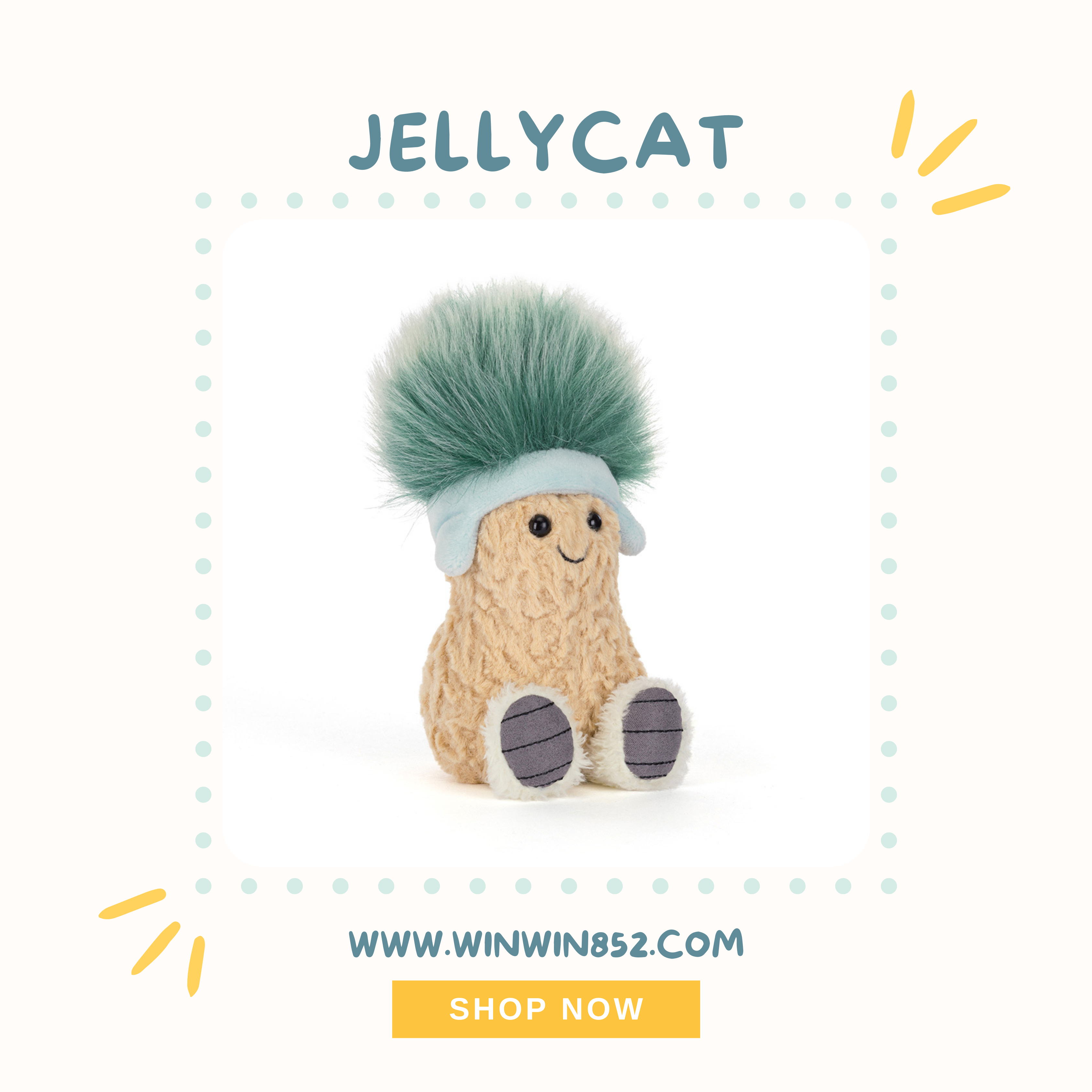 Jellycat Amuseables Peanut 'Après Ski'