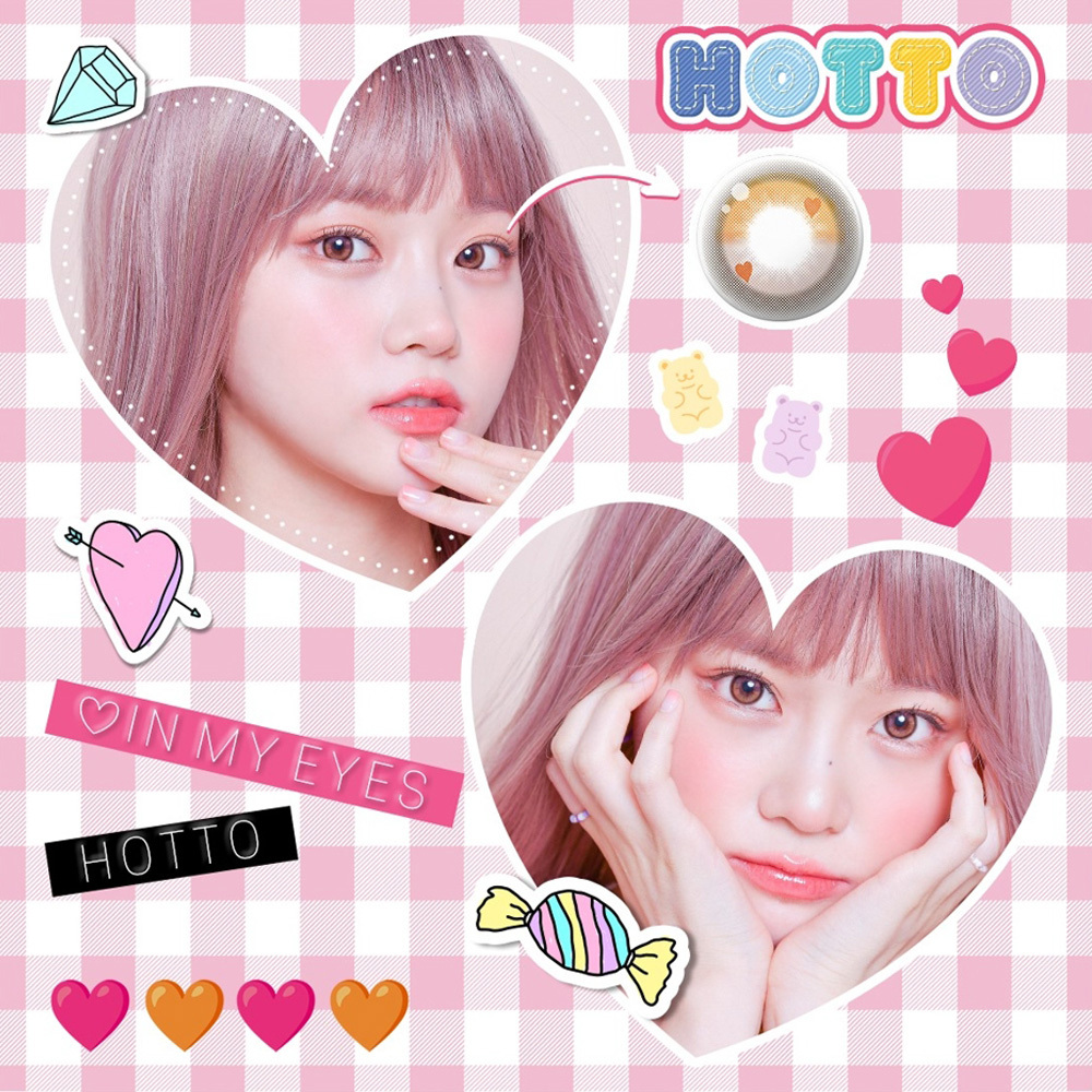 Lenstown Hotto 1 Month 美瞳 彩色 月拋 隱形眼鏡 2片