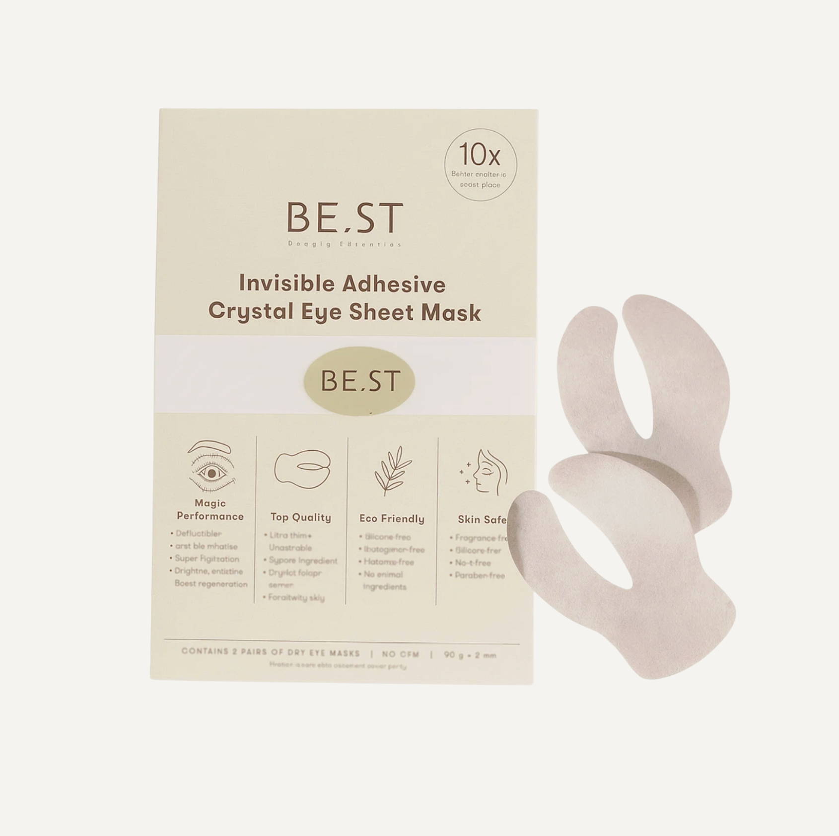BEST 隱形緊緻冰凝眼膜紙 (乾膜) 一包四對