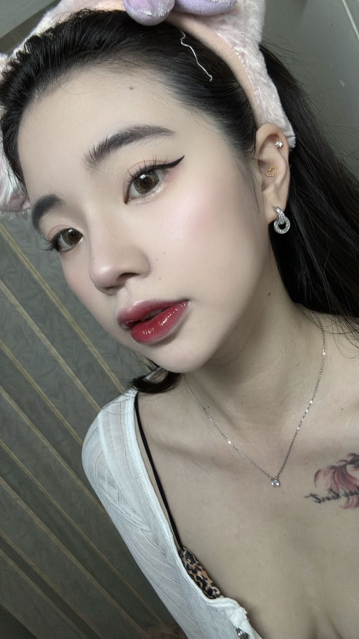 超閃✨水鑽雙耳圈