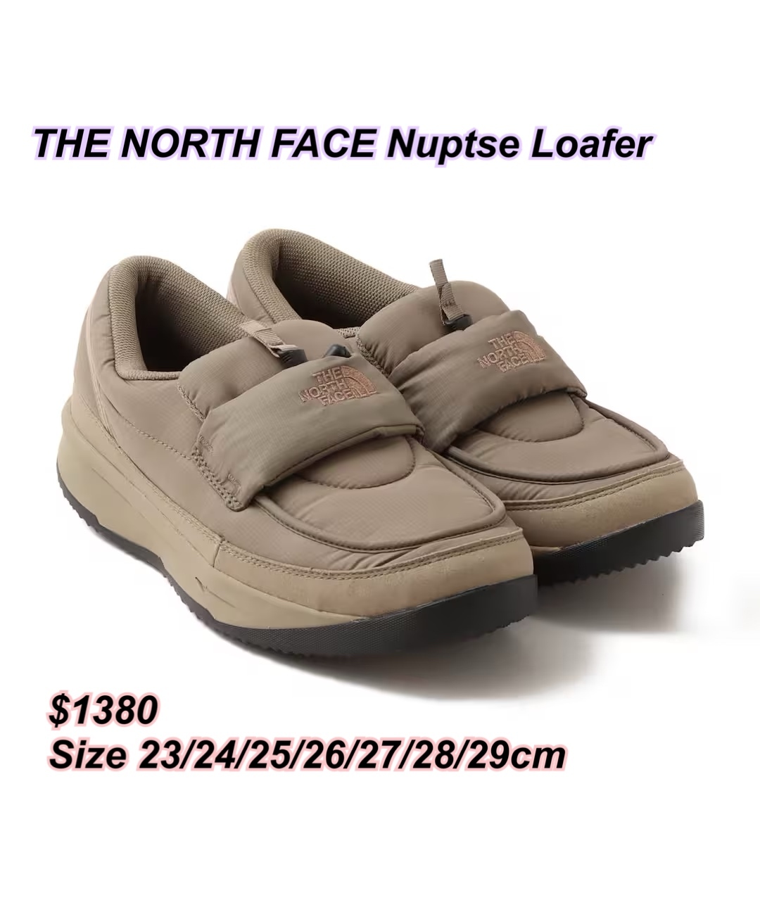 THE NORTH FACE Nuptse Loafer /3 色