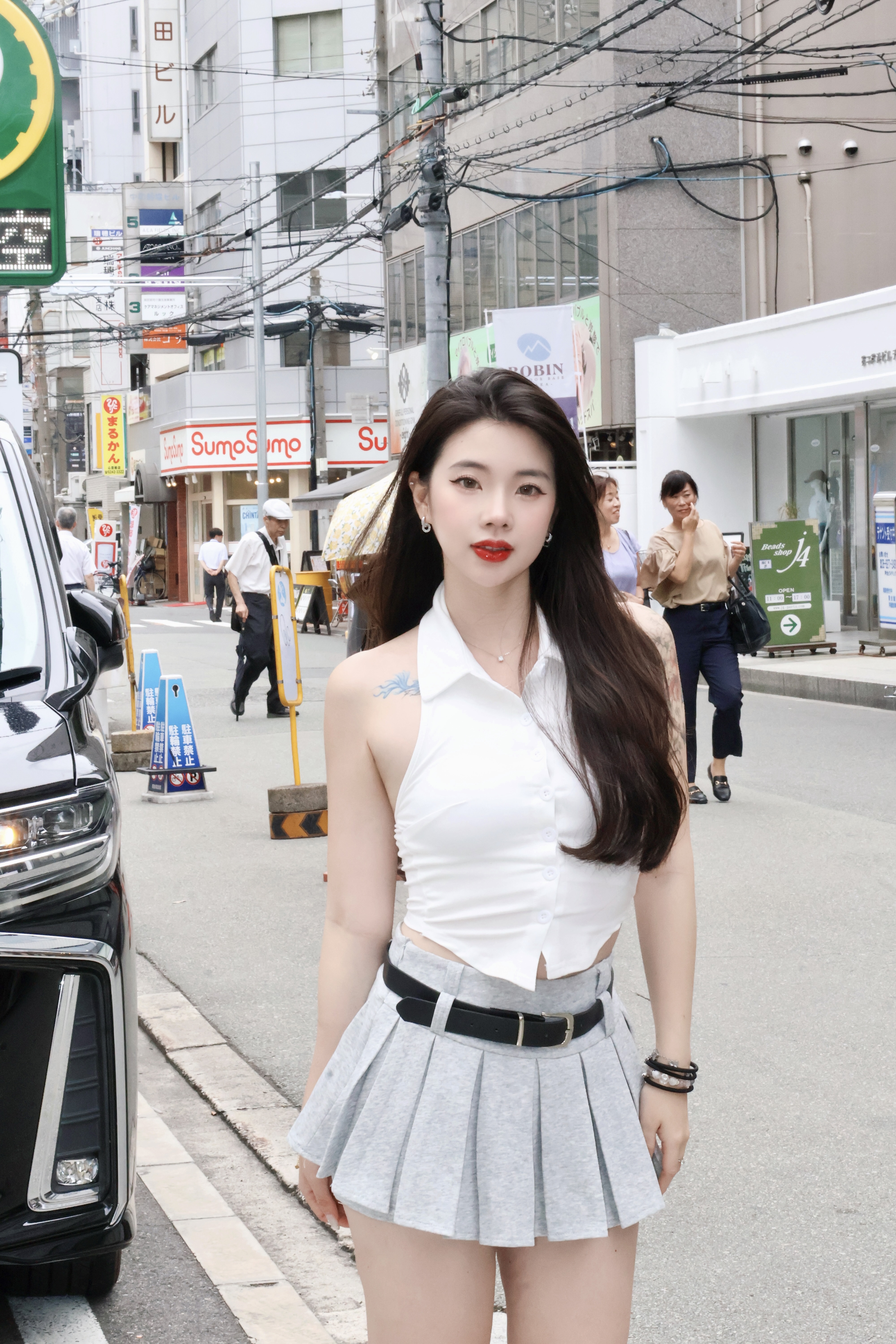 辣妹美背脖背心🍺（附胸墊