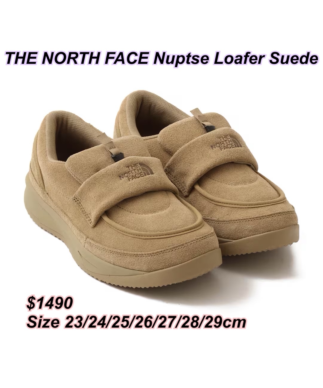 THE NORTH FACE Nuptse Loafer Suede/2 色