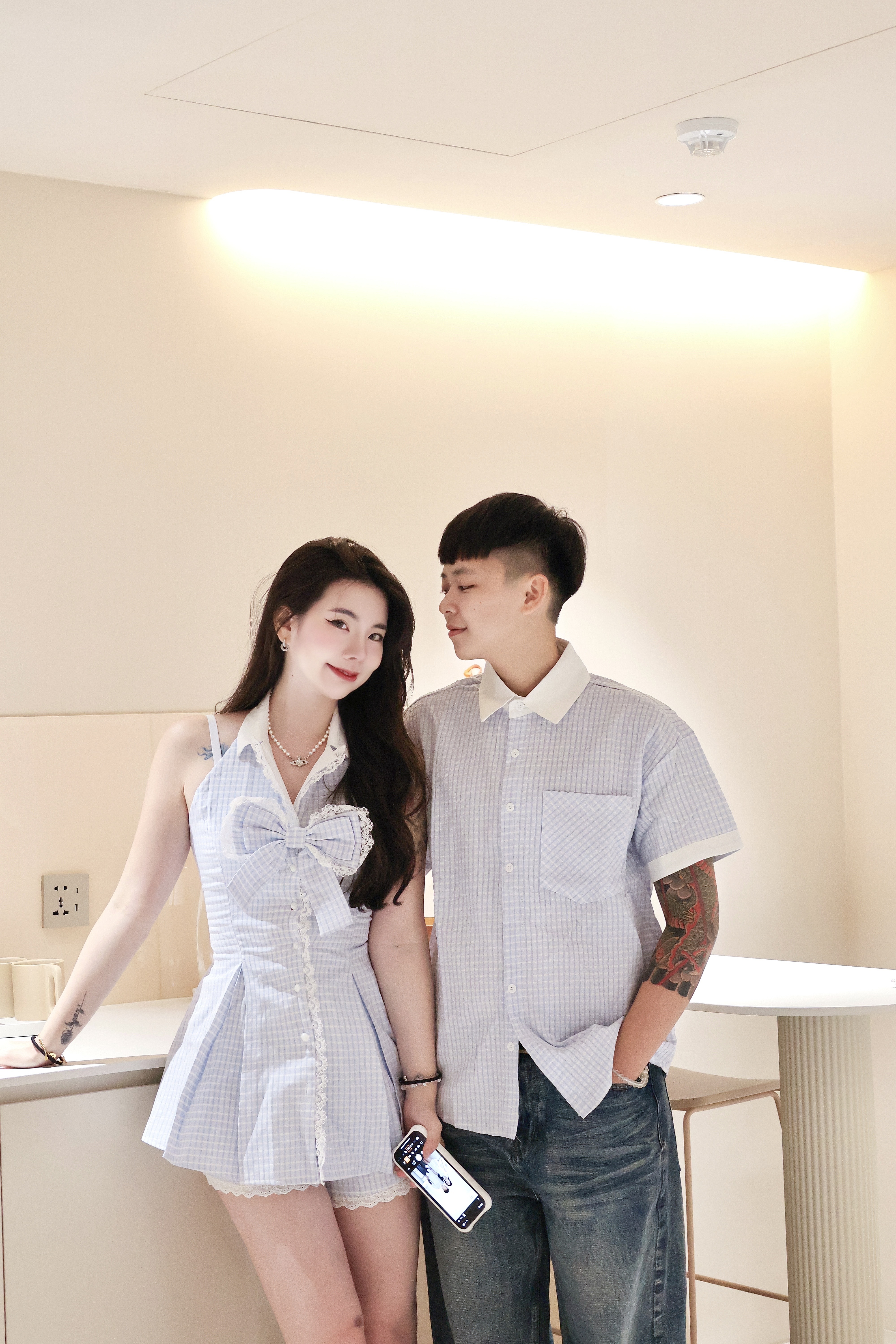 俏皮學院風情侶裝🏫