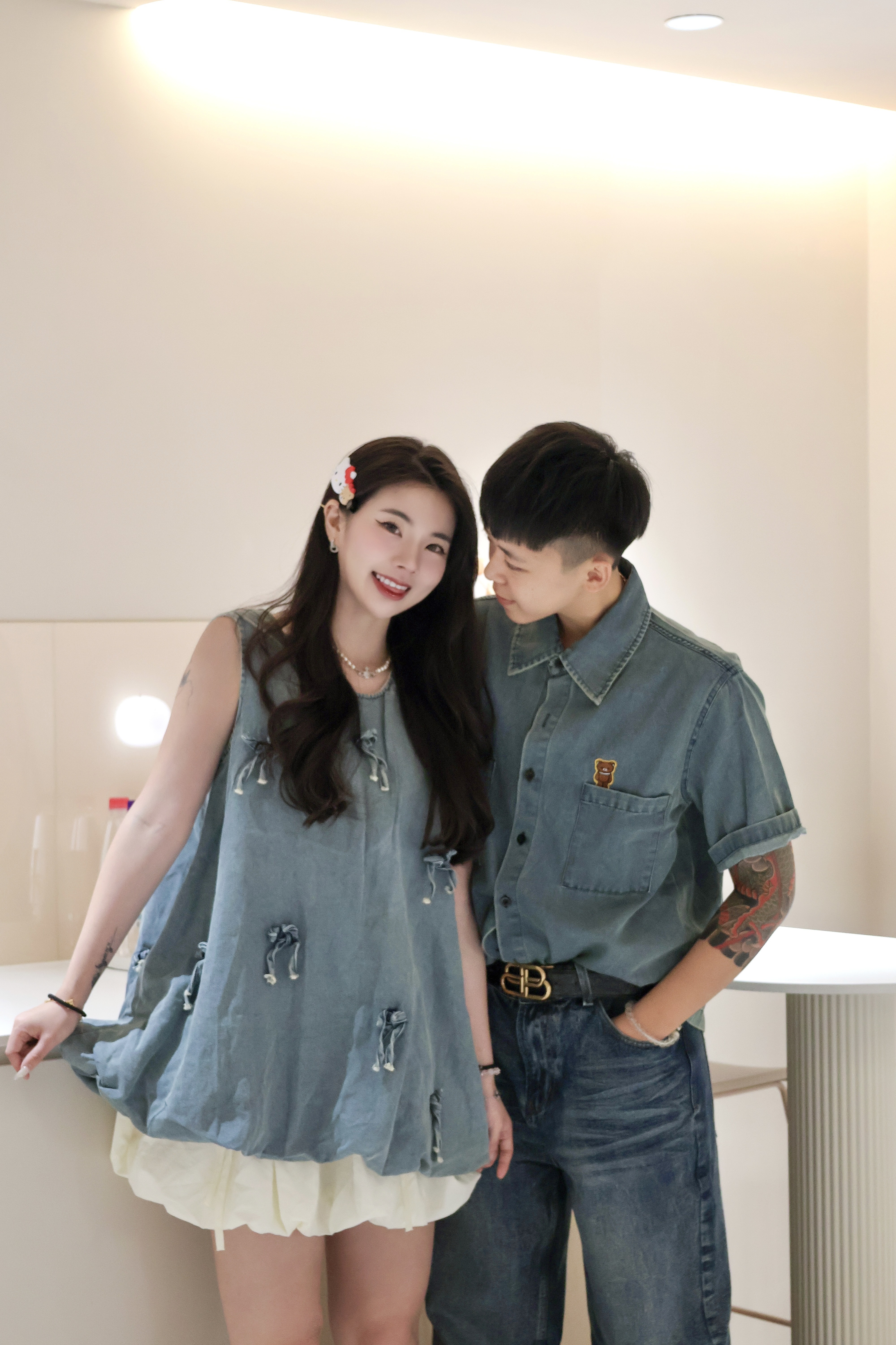 甜美俏皮💗牛仔情侶裝