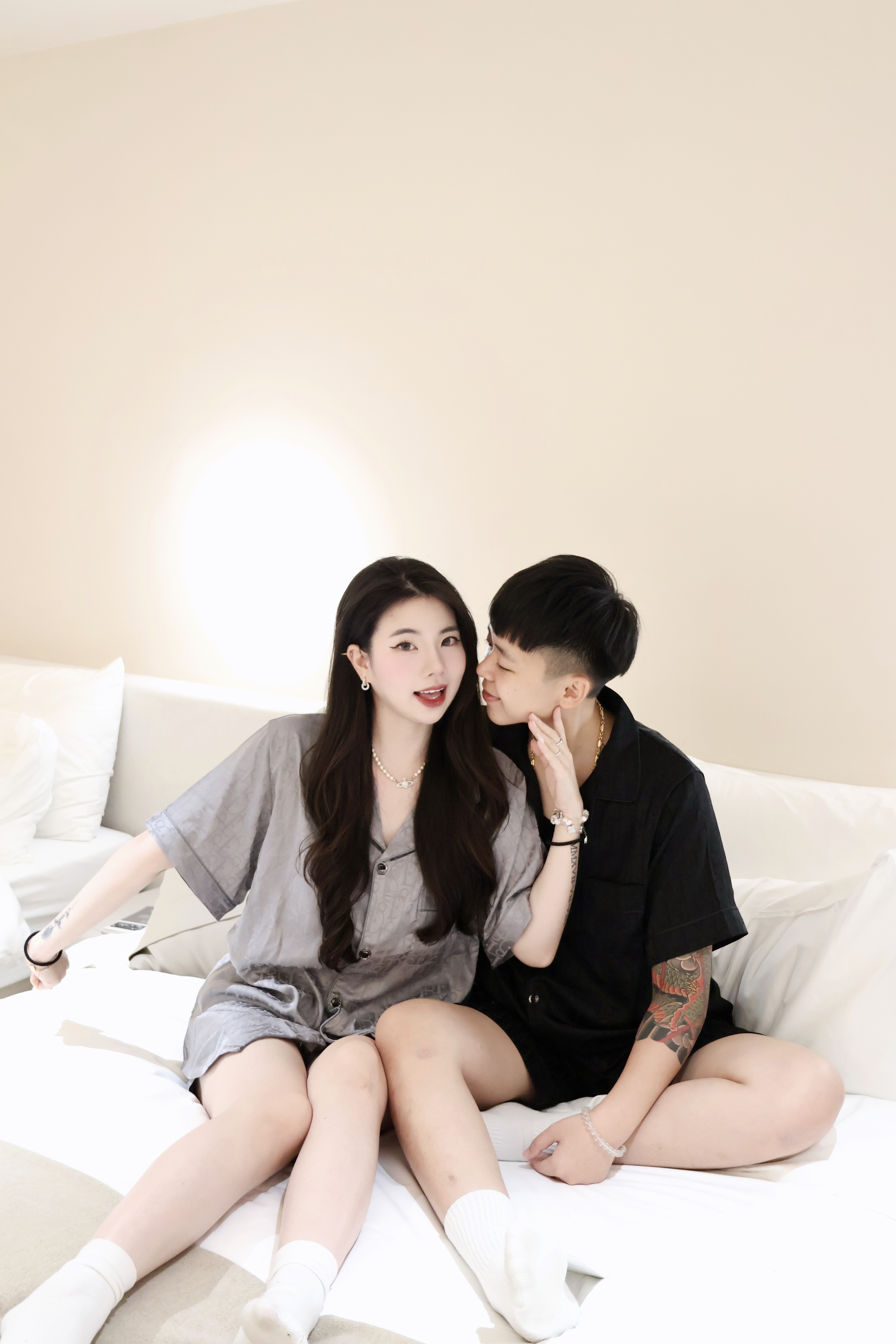 高級冰絲睡衣🥂(短褲)