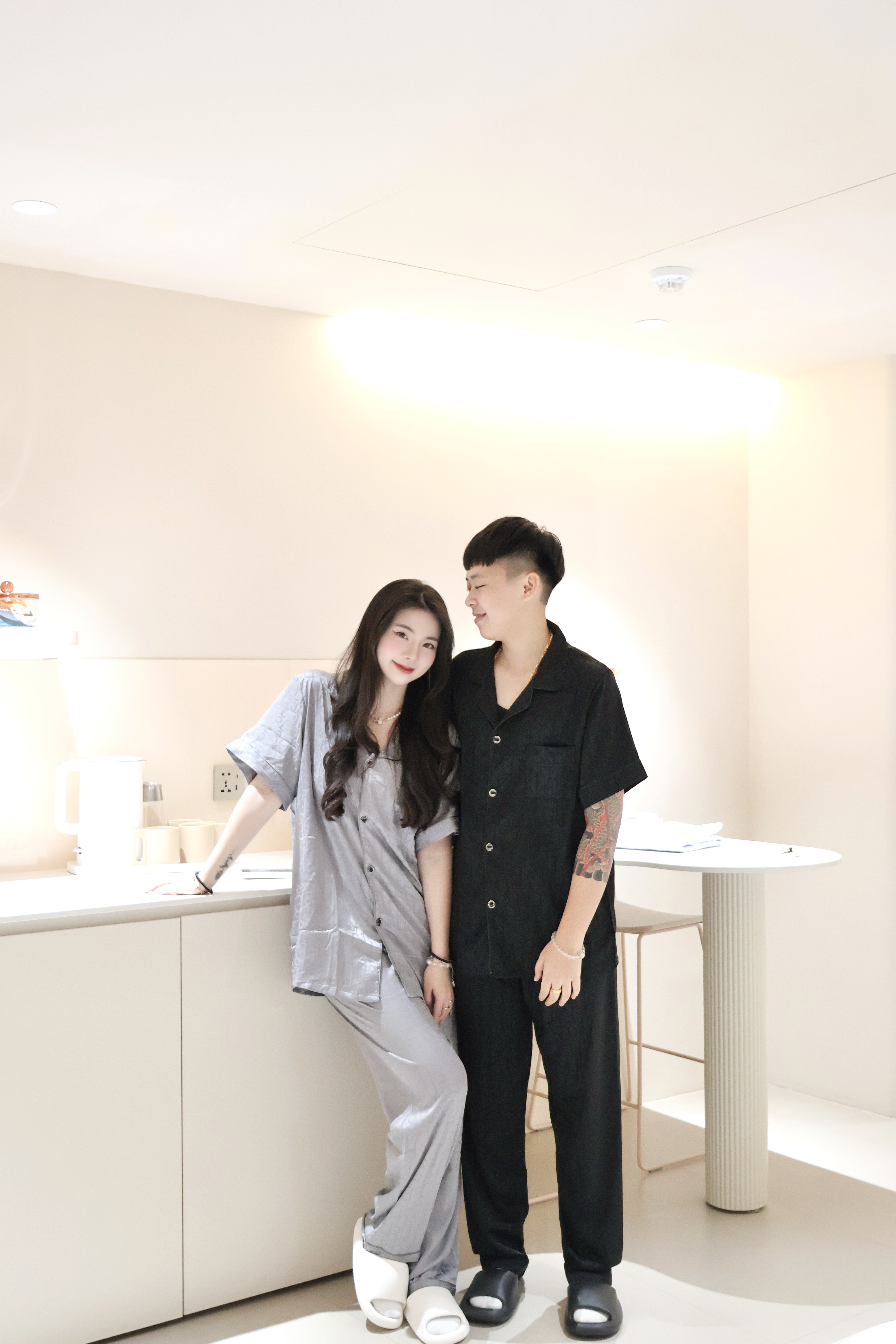 高級冰絲睡衣🥂(長褲)