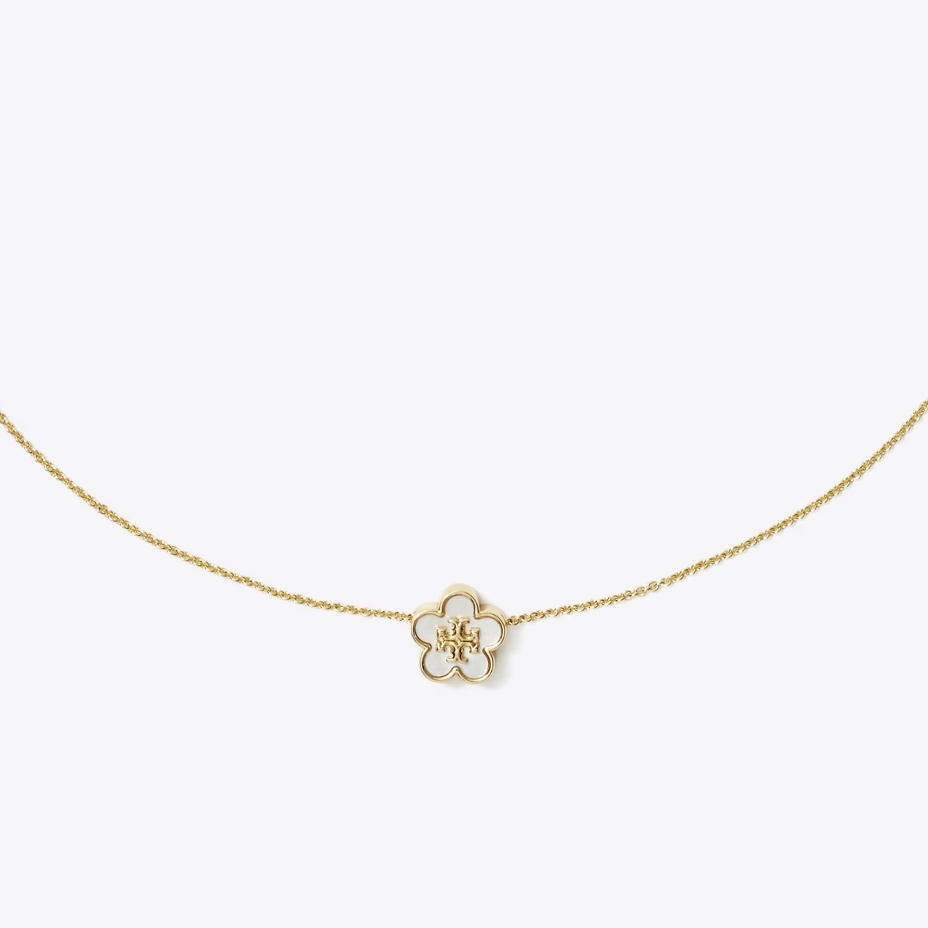 Tory Burch - Kira 花花Logo吊墜頸鏈 (158996)