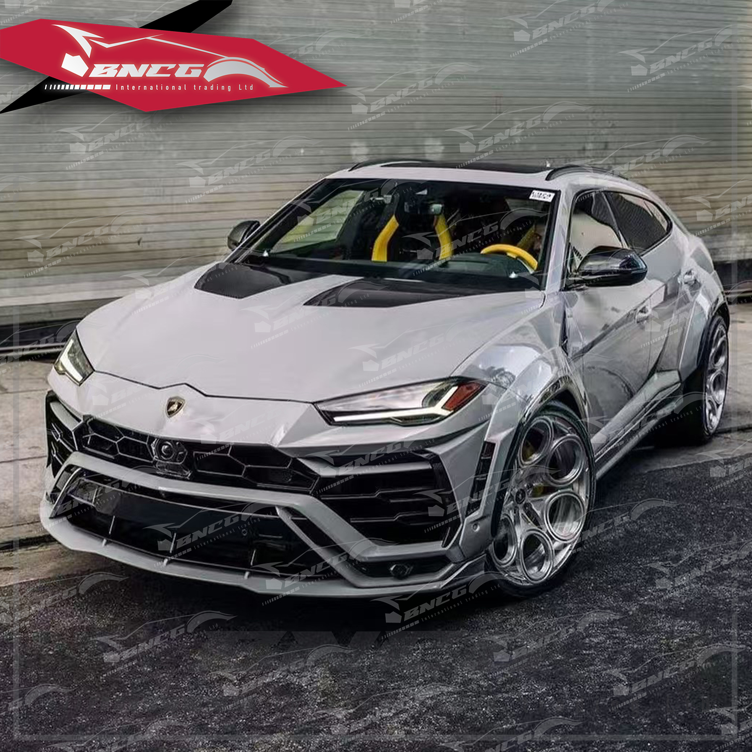 藍寶堅尼 Lamborghini Urus 1016款 乾碳纖維 引擎蓋 輪弧 前後下巴 側裙 前後風口 尾翼 頂翼