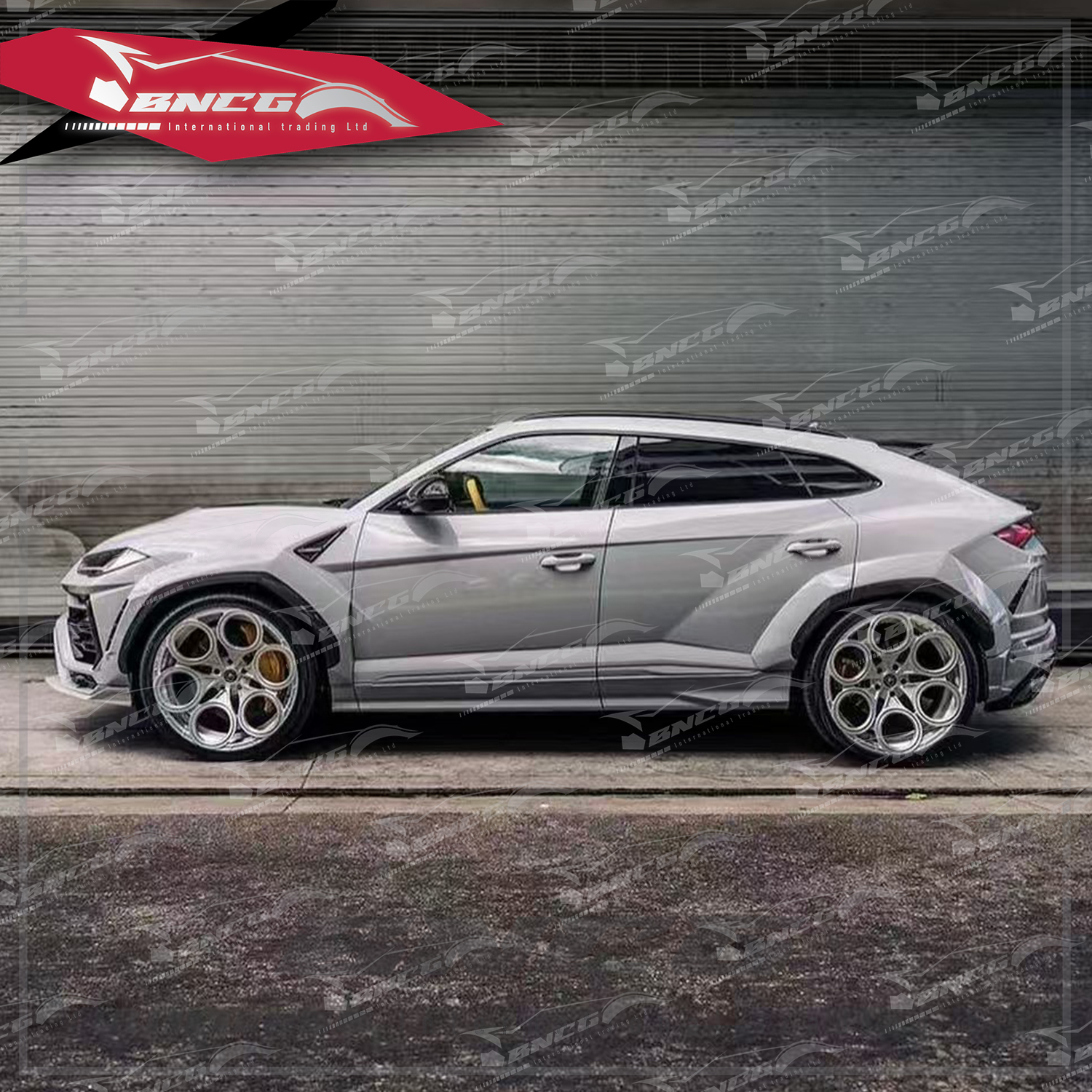 藍寶堅尼 Lamborghini Urus 1016款 乾碳纖維 引擎蓋 輪弧 前後下巴 側裙 前後風口 尾翼 頂翼