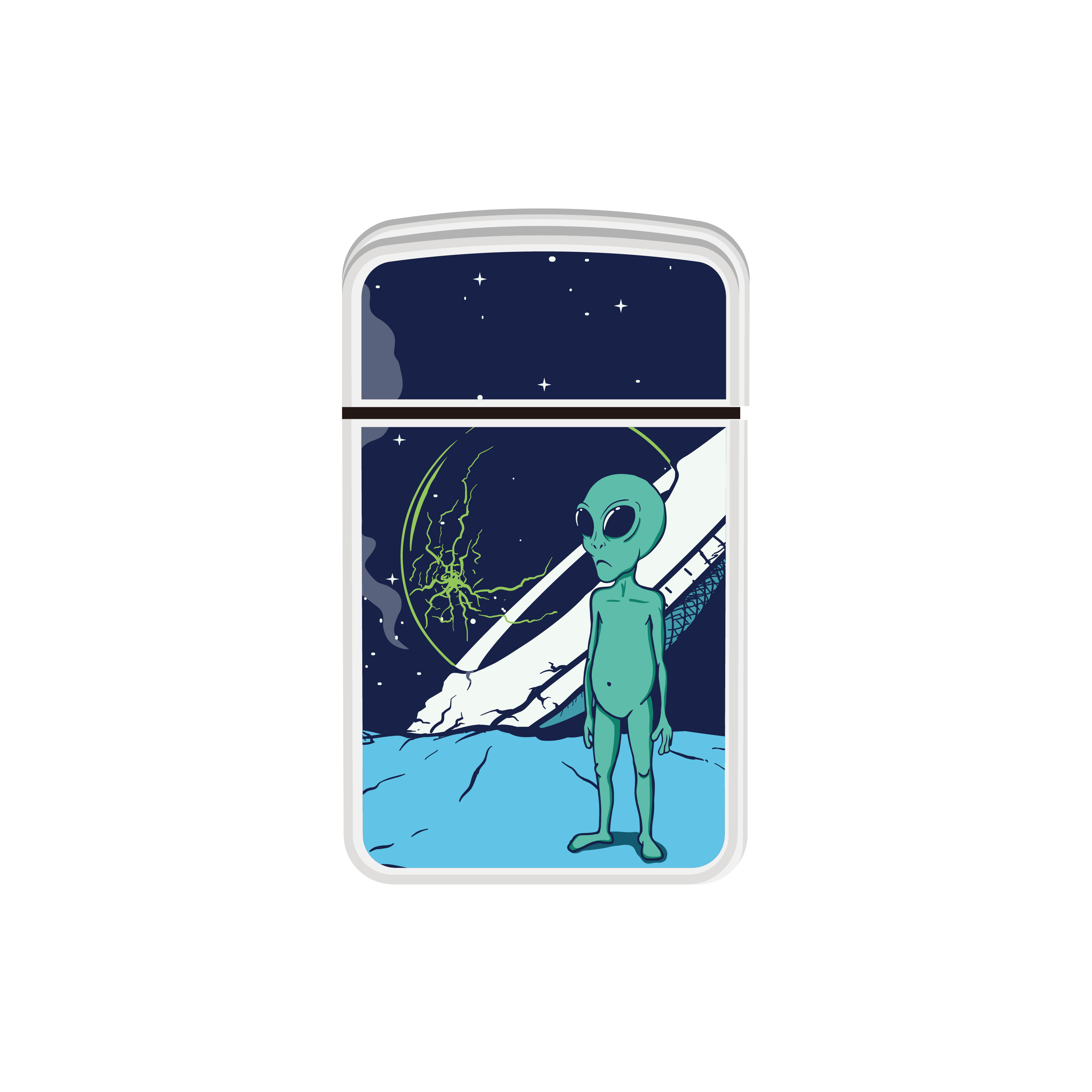 12入裝ZENGAZ防風打火機 UFO Crash | 飛碟扑街